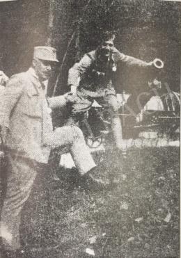 Rippl-Rónai, József - József Rippl-Rónai and Oskar Kokoschka near the Gun